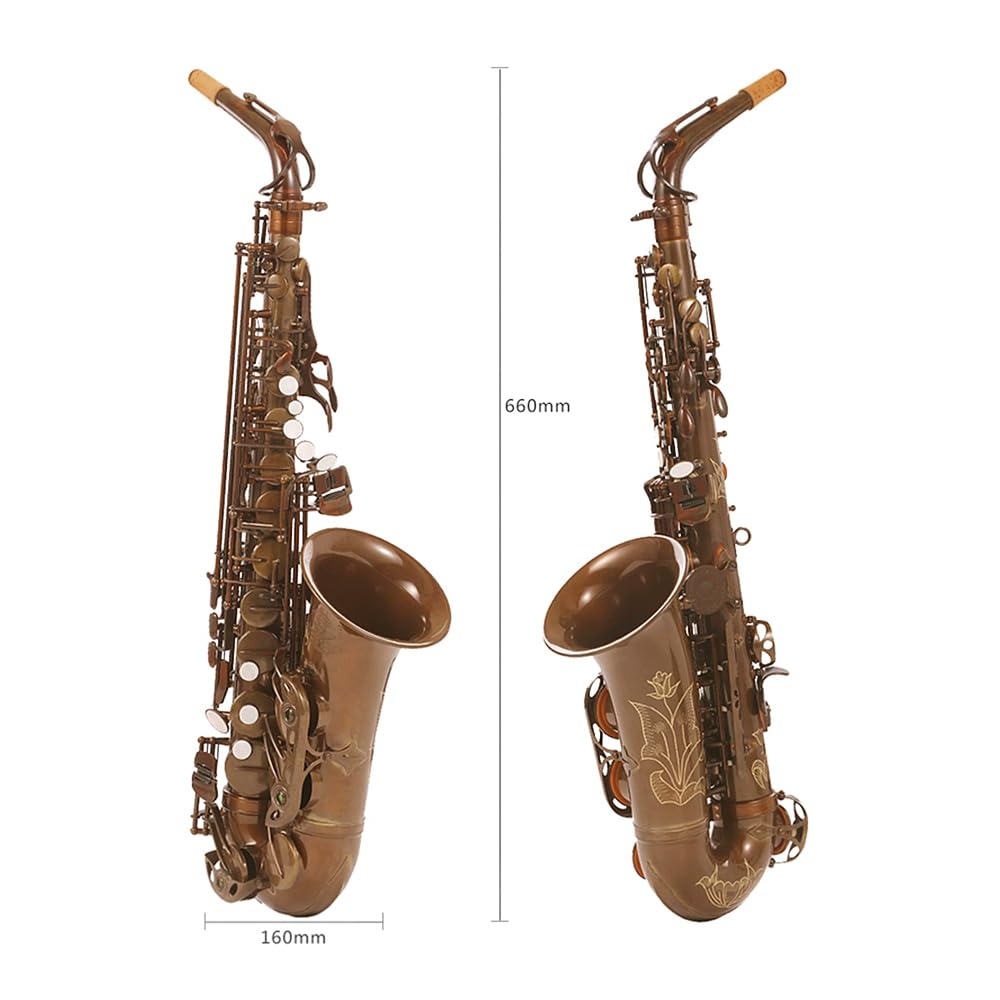 Saksofon altowy, instrument dęty blaszany odpowiedni dla profesjonalnych graczy, w tonacji E-flat,E