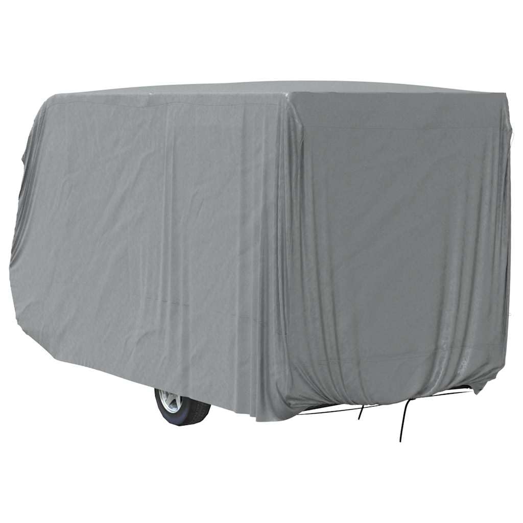 vidaXL Telo per Roulotte Grigio 460x250x220 cm in Tessuto Non Tessuto, Copertura per roulotte da Viaggio, Copertura per roulotte da Campeggio, Protezione per roulotte