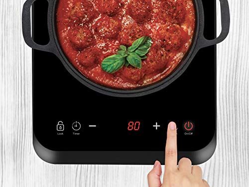 Plaque induction vitrocéramique portable BEPER pour camping et studio