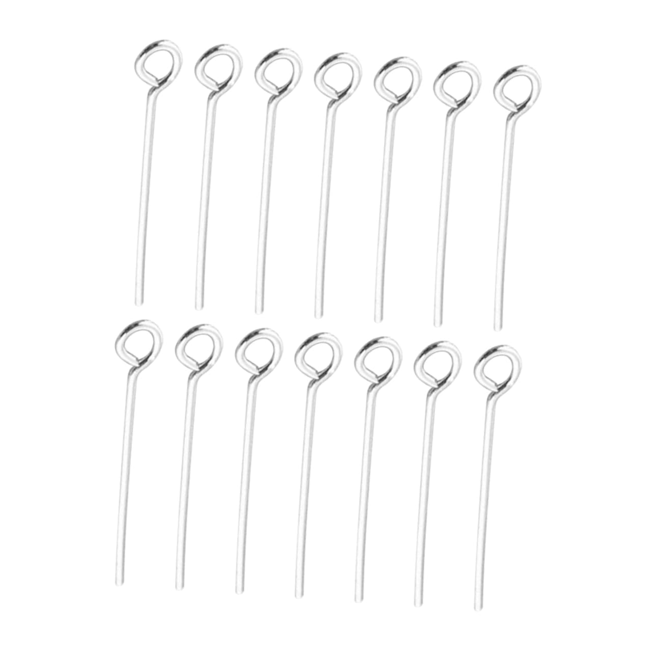 ULDIGI 3sets Stainless Steel Open Eye Pins Jewelry Making Head Pins DIY Jewelry Supplies 200pcs*3