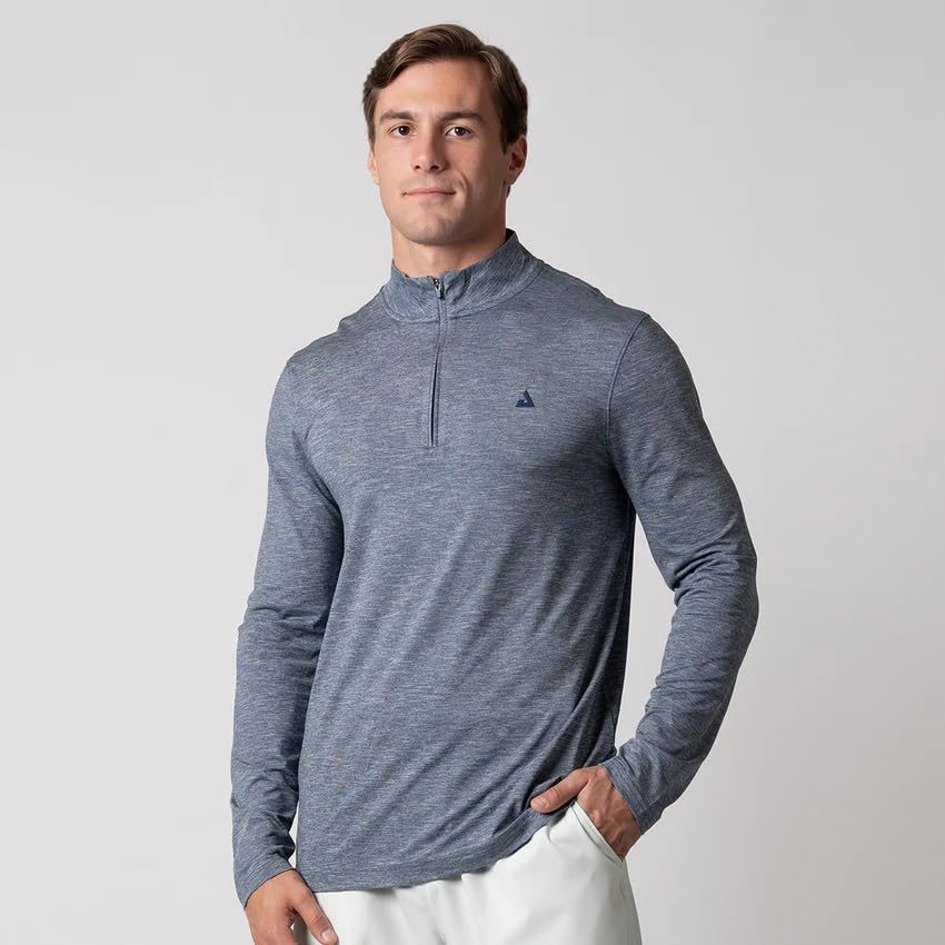 joola Men's Quarter Zip Pullover (Navy Heather) - M-picture-13