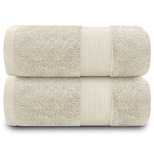 GC GAVENO CAVAILIA 100% Cotton Pack of 2 Bath Sheets, Premium Quality 700 GSM Fade Resistant Extra Absorbent Towels, Egyptian