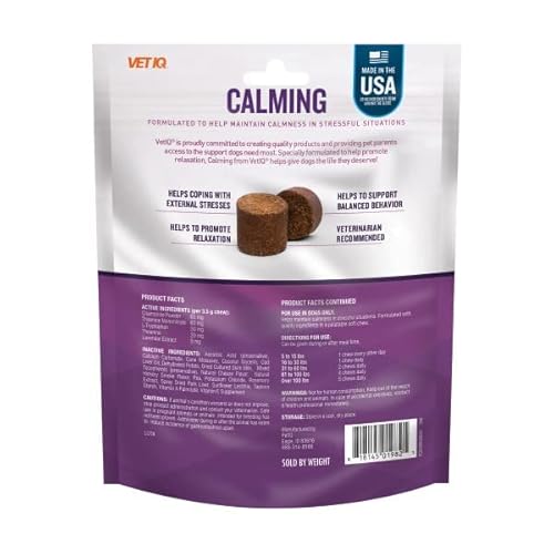 Vetiq Calming Support Supplement For Dogs, Anxiety Supplement Soft Chews, 60 Count #TOP1
