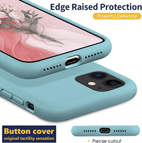 Image of DIZORO Silicone Back Case for iPhone 11, Soft-Touch Phone Microfiber Silicone Back Cover for iPhone 11 - Cactus