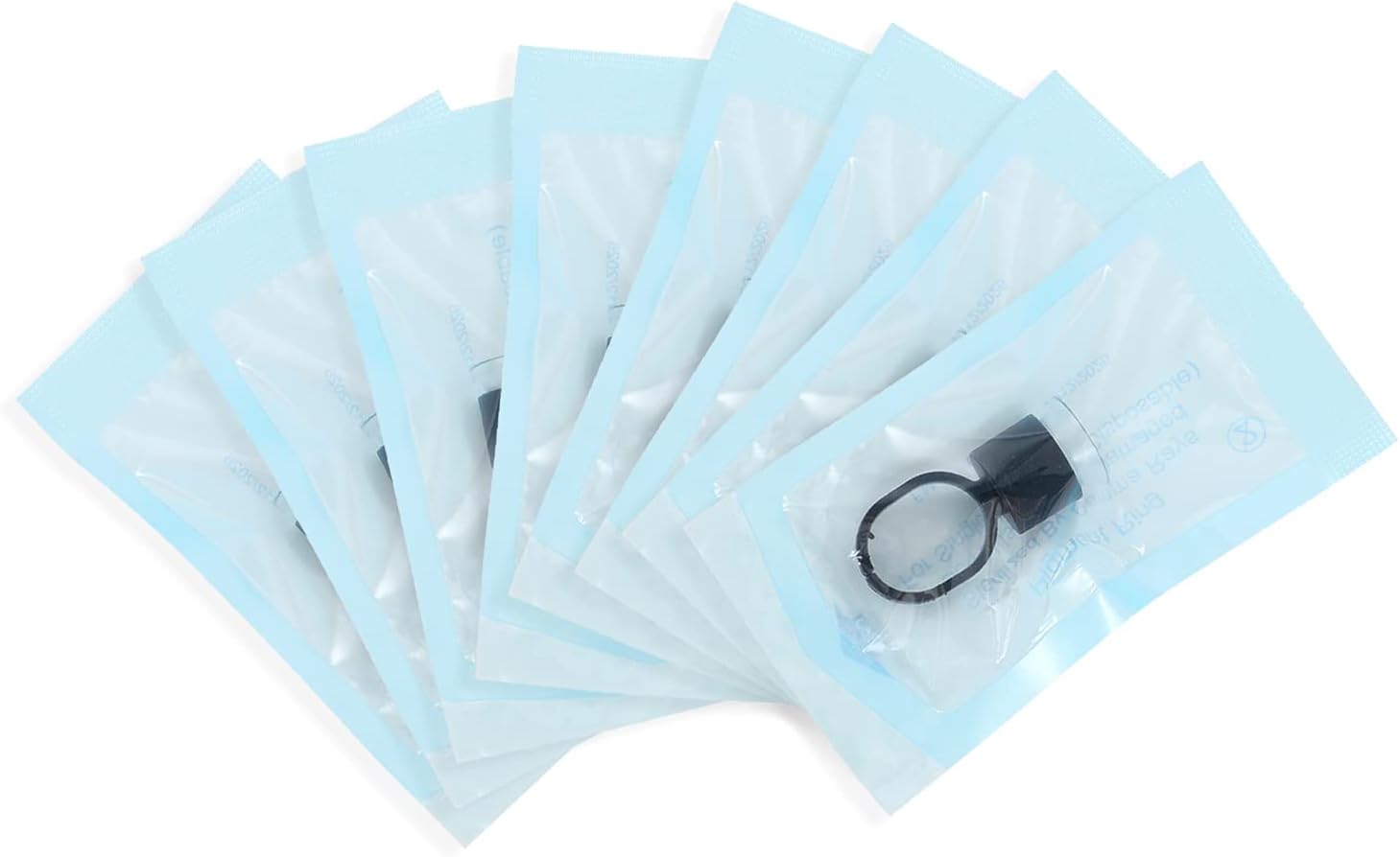 KingWei Ink Ring Cups,KingWei 50pcs Microblading Pigment Glue Rings with Sponge Ink Cups Caps Permanent Makeup Eyelash Eyebrow Extensions Medium Holder for Microblading Supplies