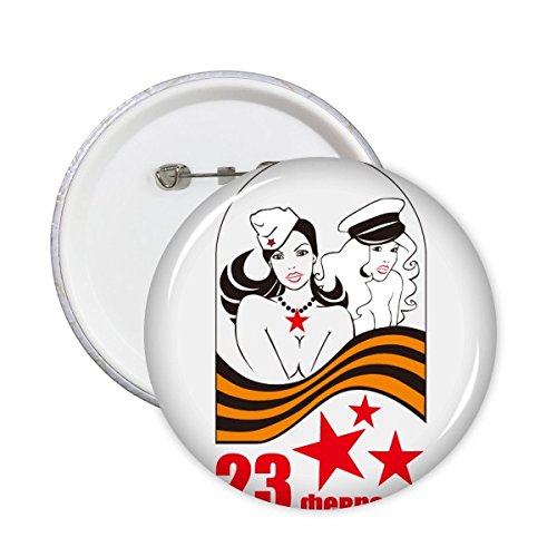 Russie femme soldat patten badge rond de 5 pièces pour customiser vos vêtements M