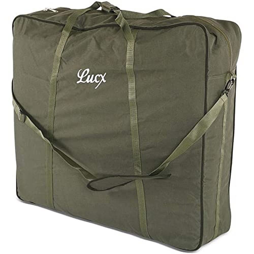 Lucx Tragetasche XL für Angelstühle & Kurze Angelliegen - gepolsterte Chair Bag mit Schultergurt & Tragegriffen, wasserabweisend, 75 x 80 x 25 cm - Transporttasche für Camping & Outdoor