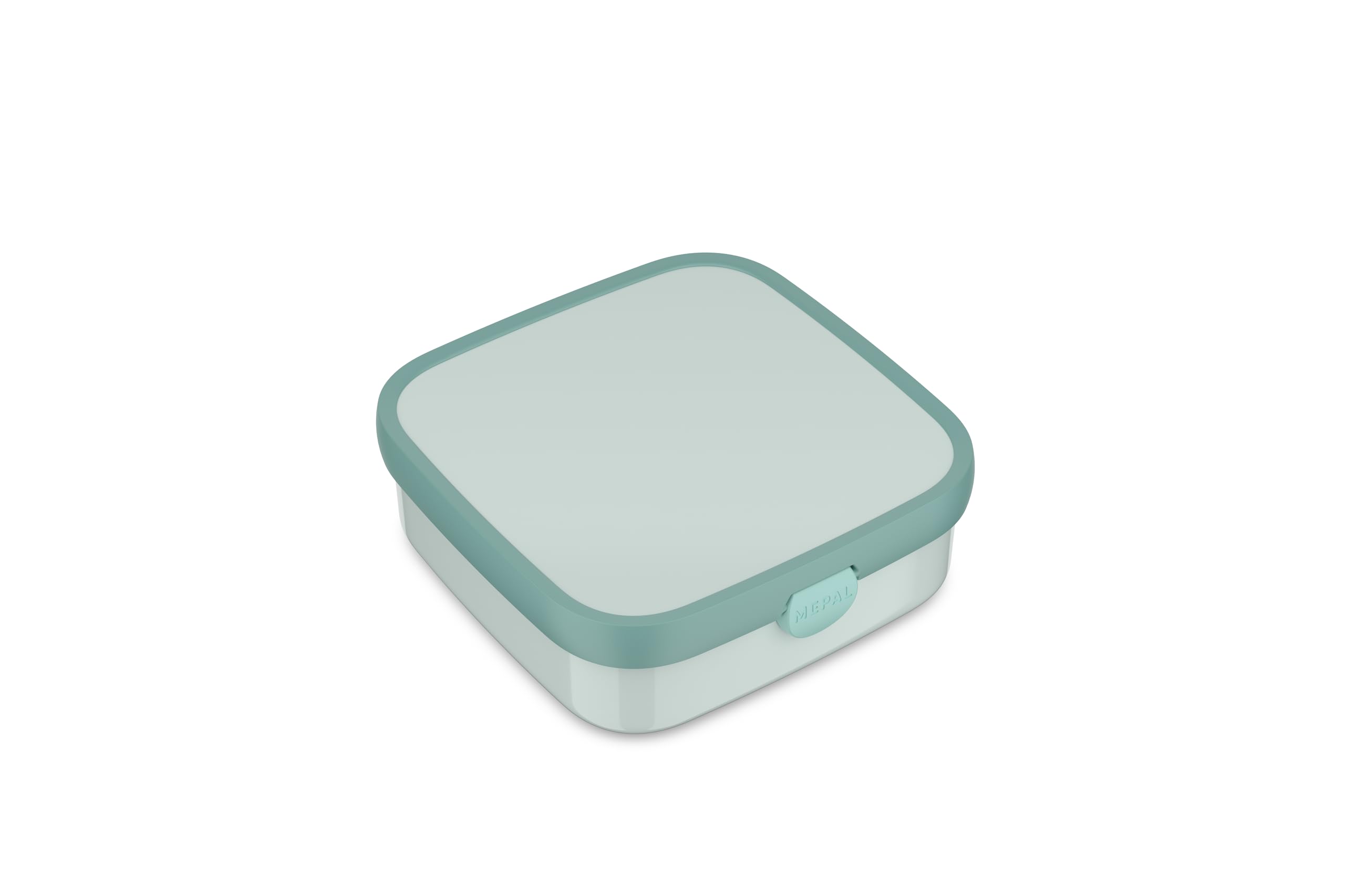 Mepal Lunch Box Large Campus, Lunch Box for Children, Includes 2 Removable Leakproof Boxes and Fork, Boxes are Microwave Safe, 2X 200 and 1250 ml, Cool Mint