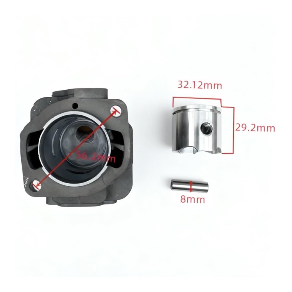 Kit de Anillos de pistón for Cilindros, Compatible con cortadoras de setos HCS-3021ES y HCS-3020ES.