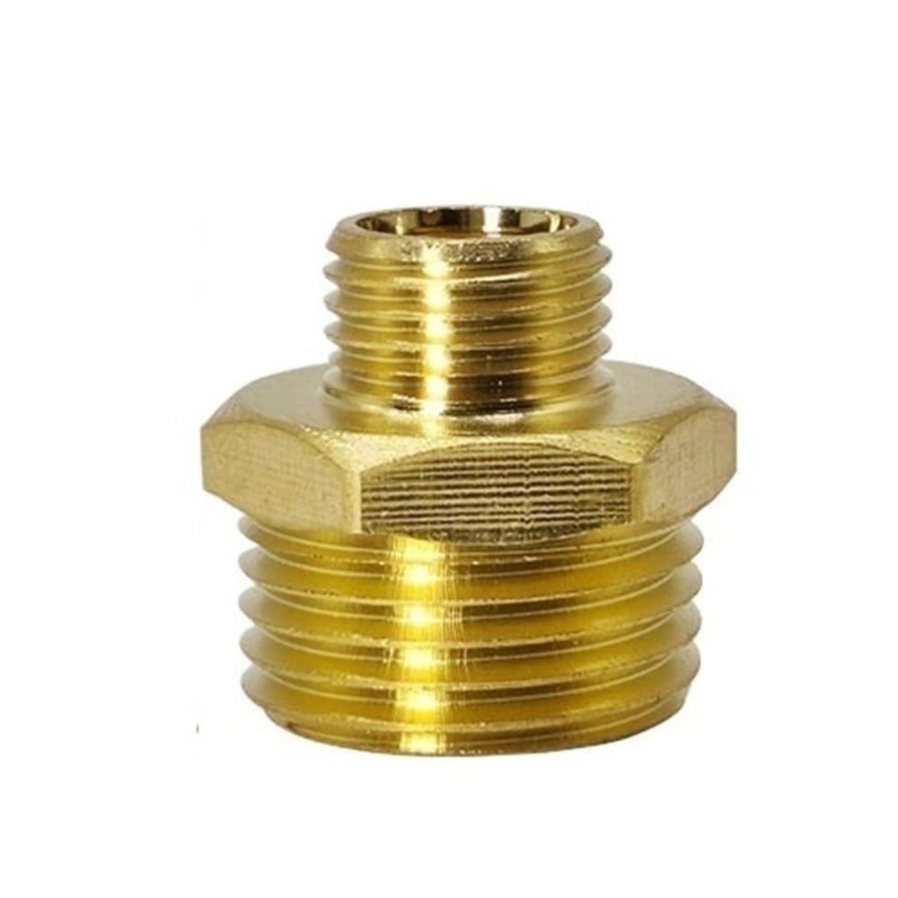Samlng One Color High Reliability Hex Threaded Pipe Coupling For Irrigation Systems - Brass Metal Adapter, 1Pc(1/4X1/2In)
