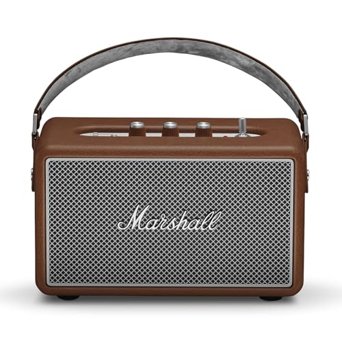 Image of Marshall Kilburn III Portable Bluetooth Speaker with 50+ Hours of Portable Playtime, (360 Sound), Dust & Water-Resistant (IP54) - Brown.