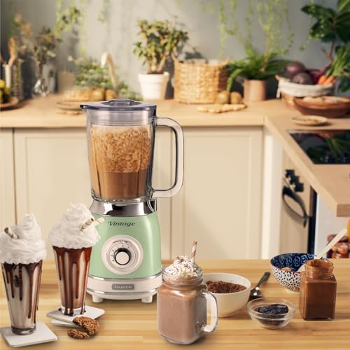 Ariete 583, Frullatore Vintage con tazza in vetro da 1,5 Litri, 4 Lame in Acciaio Inox, 4 Velocità + Pulse,1000 Watt, Verde 4 Ariete 583, Frullatore Vintage con tazza in vetro da 1,5 Litri, 4 Lame in Acciaio Inox, 4 Velocità + Pulse,1000 Watt, Verde