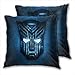 anzonto Lot de 2 taies d'oreiller imprimées « Transformers » en polyester doux pour canapé, lit, voiture, café, fête 40 x 40 cm
