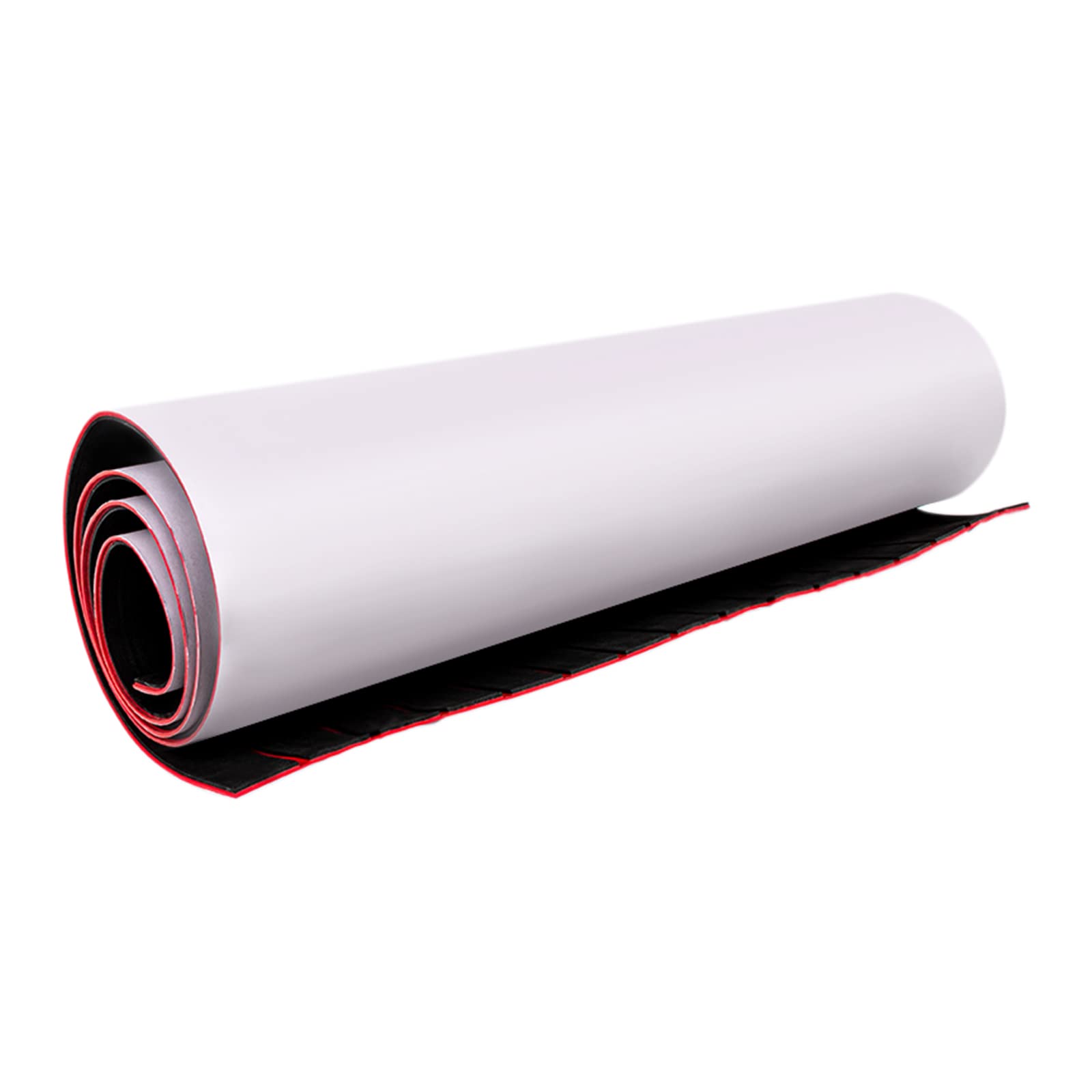 Eva Schaum Boot 240x90cm selbstklebend, 6mm Dicke Anti-Rutsch Bodenbelag, Marine Rutschfester Boden, Schwarz-Rot Teakoptik, Einfache Installation und Wasserdicht, für Yacht und Boot