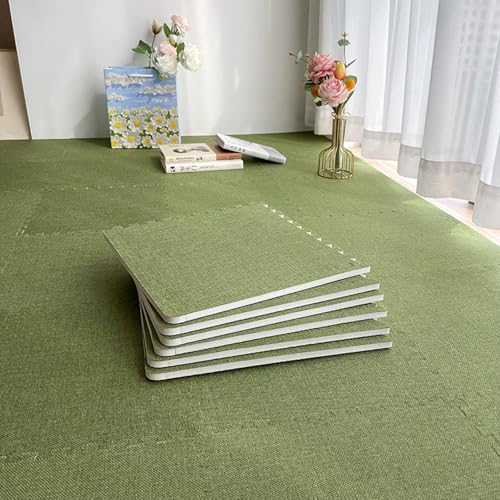 High-Density Foam Floor Pads Soundproof Interlocking Floor Tiles Non-Slip Floor Protection Mats 0.6/1cm Thickness for Home Gym Playroom Garage