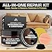 FORTIVO Leather Recoloring Balm with Mink Oil, Couch Repair Kit, Leather Dye and Restorer for Furniture