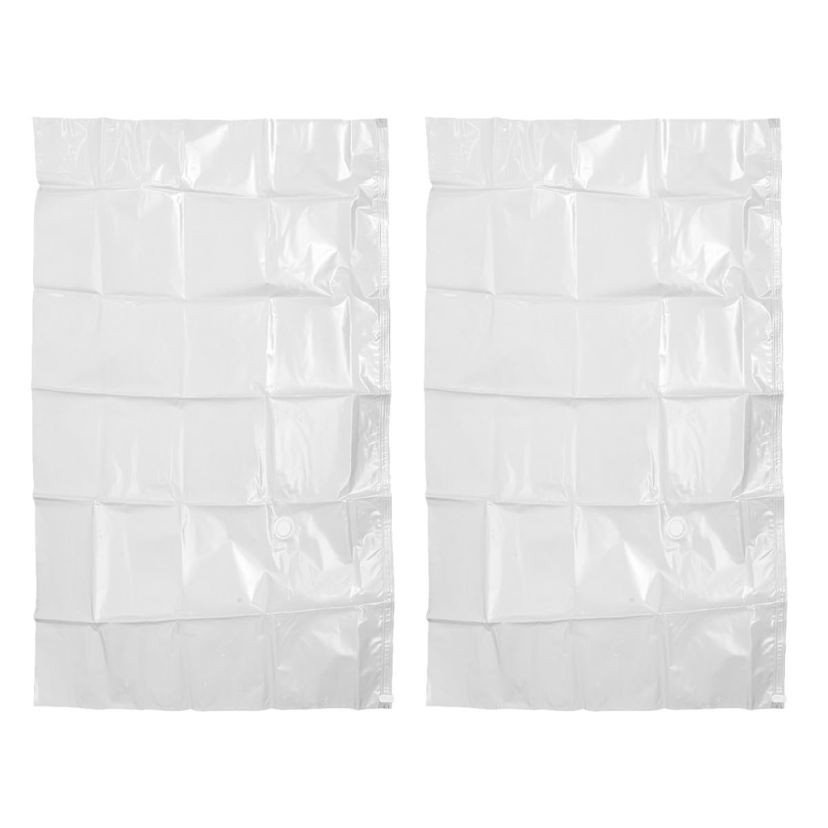 Sacco Sottovuoto per Materasso 150x100 Cm 2 Pezzi Borsa Compressione e Sigillatura in Pa e Pe per Abbigliamento e Biancheria da Casa