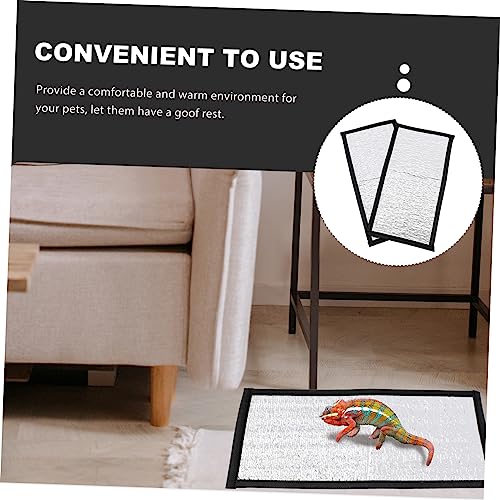 ibasenice 2Pcs alfombrilla térmica para reptiles miniatura 7