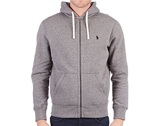 POLO RALPH LAUREN Men's Classic Fleece Full Zip Hoodie, Alaskan Heather, Grey, XL2