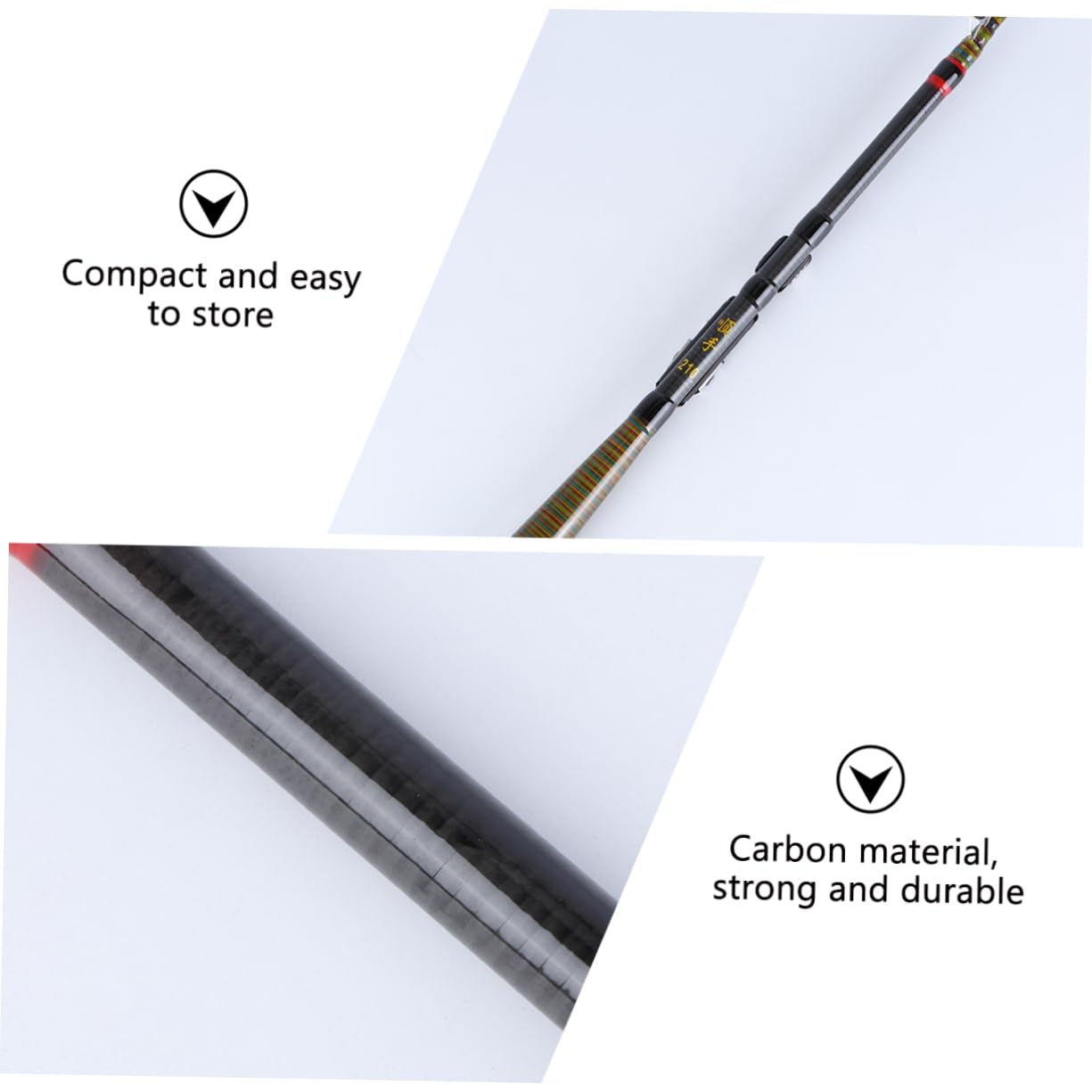 YARNOW Mini Canna da Pesca Casting Rod Breve Canna da Richiamo Canne da Pesca Canna da Pesca da Viaggio Kit da Pesca Tasca Canna da Pesca Portatile Rotante Canna da Pesca Canna da Pesca