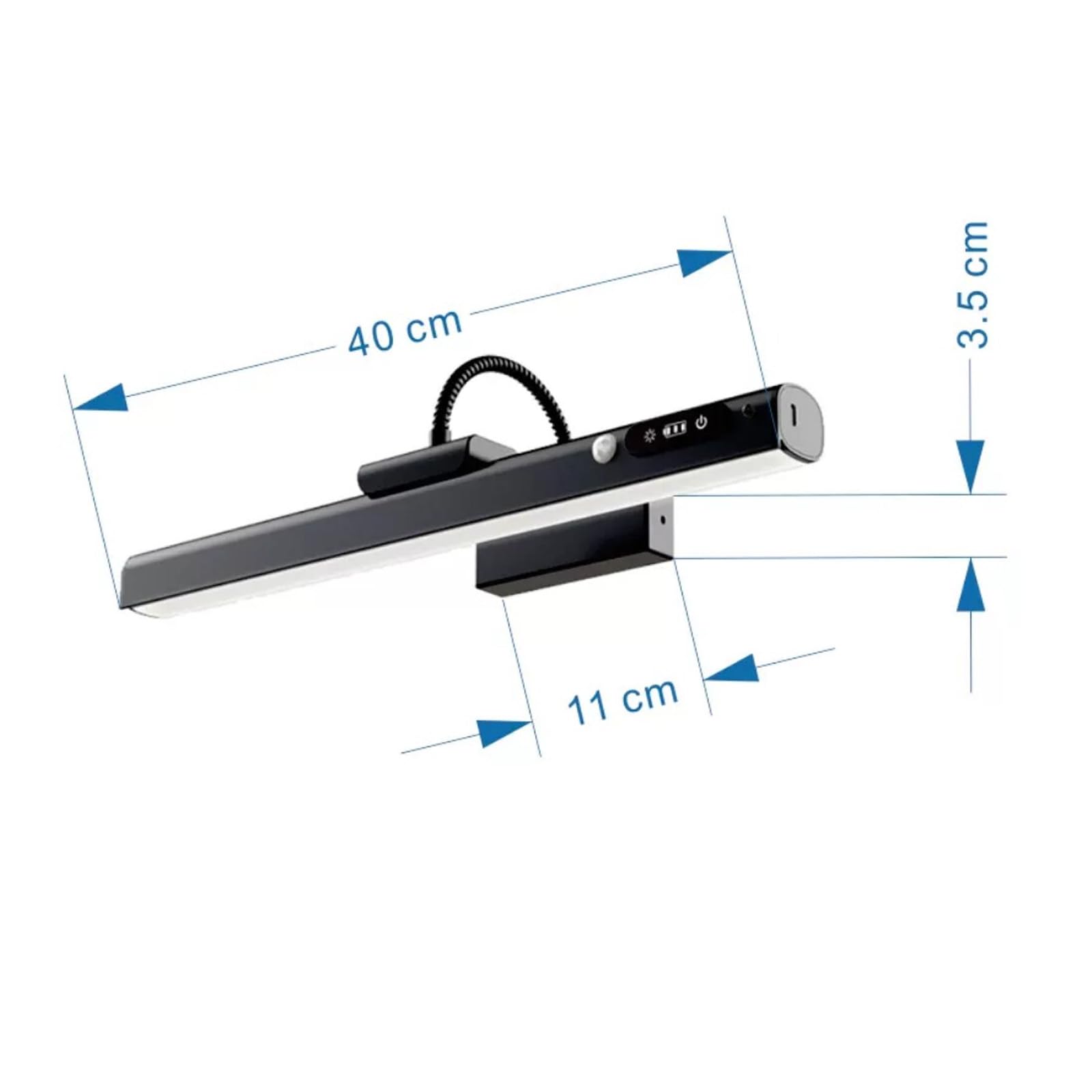 Batería LED Apliques de Pared con Sensor de Movimiento Lámpara de Pared con Mando Distancia Iluminación de Pared Control Táctil Regulable para Espejo Cuadros Dianas (Dorado)