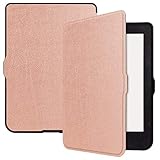 Para KOBO-Nia 6 pulgadas color sólido horizontal del tirón del cuero de TPU + PU Case, con el sostenedor / Función de despertador