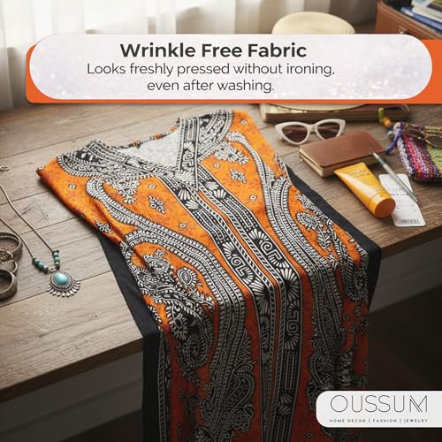 Image of Oussum Women Plus Size Kaftan Kimono Loose Maxi summer dresses for women Beach 3 /4 Sleeve Casual lounge dress Boho