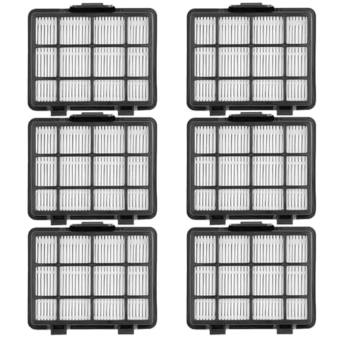 6 Pack HEPA Filters Replacement Set Compatible with Eureka NEN180 NEN186BL Bagless Canister Vacuum Cleaner
