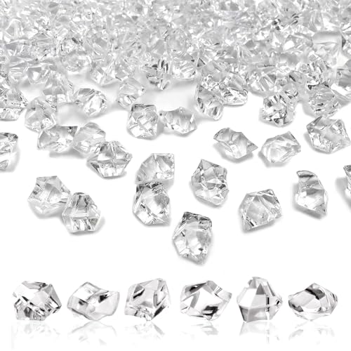 Nurila 200 Stück Glassteine Deko Steine, 14 * 11mm Dekosteine für Vasen...