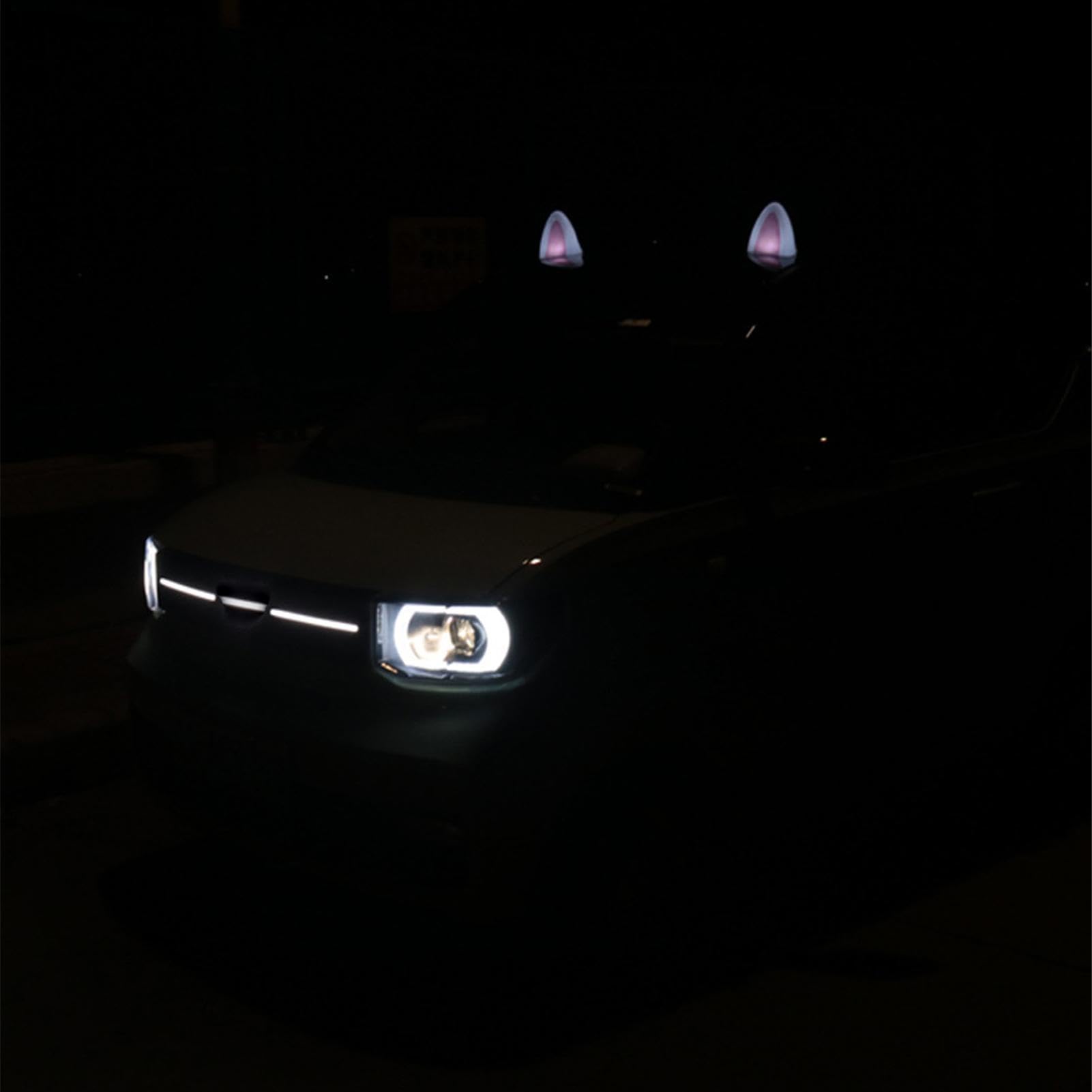 Luces de seguridad solares para decoración de techo de coche, luces