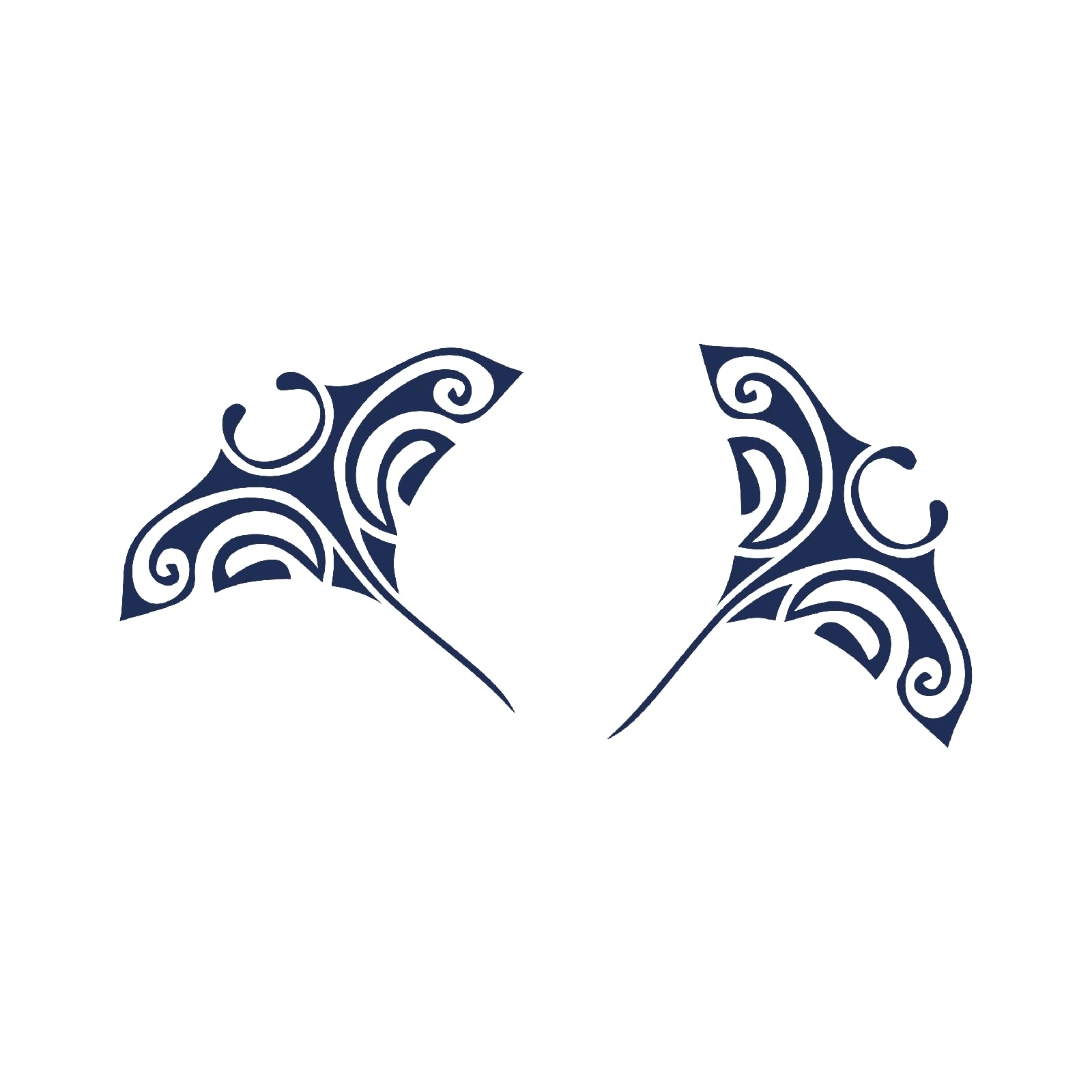 Tattwo.me – Tatuaje temporal para adultos y niños, dura 2 semanas, resistente al agua –Dos rayas estilo tribal para recortar – Tinta de origen vegetal - Certificado UE de cosméticos – (G0043)