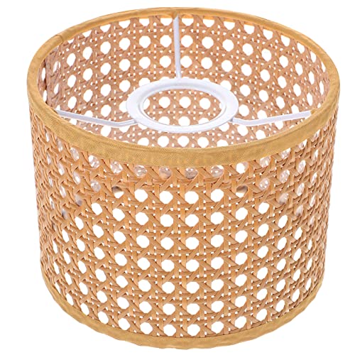 NUOBESTY Cestas De Pantalla De Lámpara De Ratán Tejido Cubierta De Lámpara De Mesa De Casa De Campo Reemplazo De Pantalla De Mimbre Para Lámpara De Pie Lámpara Colgante Decoración