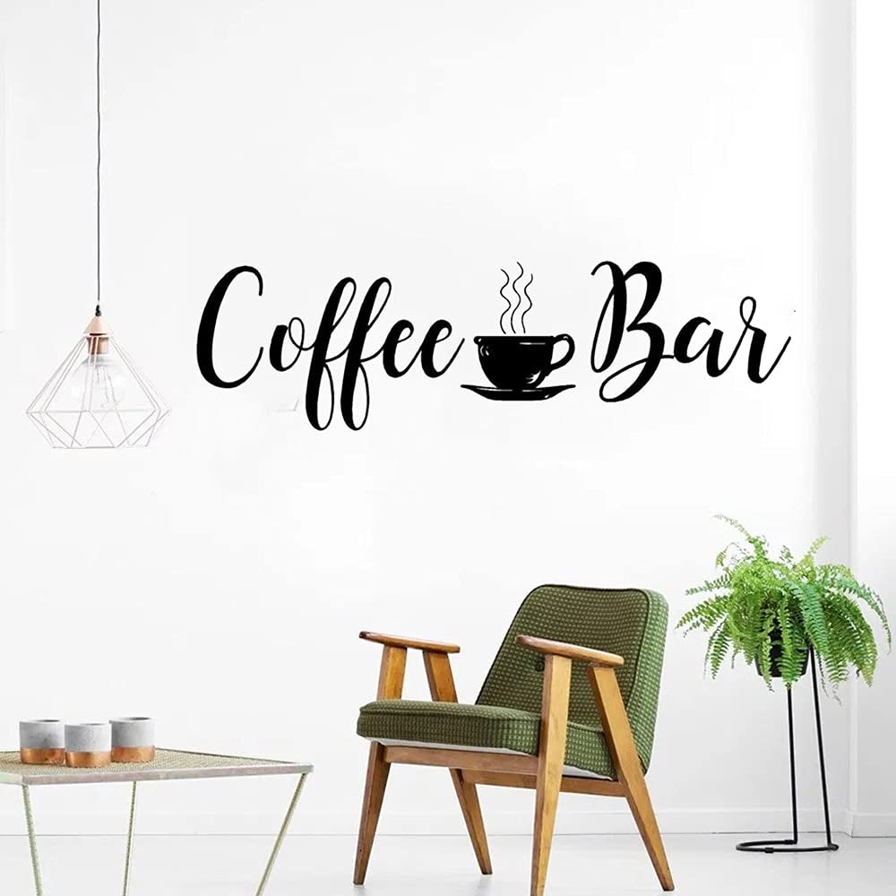 GADGETS WRAP Wall Decal Vinyl Sticker Wall Decoration - Coffee Bar Quotes Wall Decal Kitchen Home Wall Decor