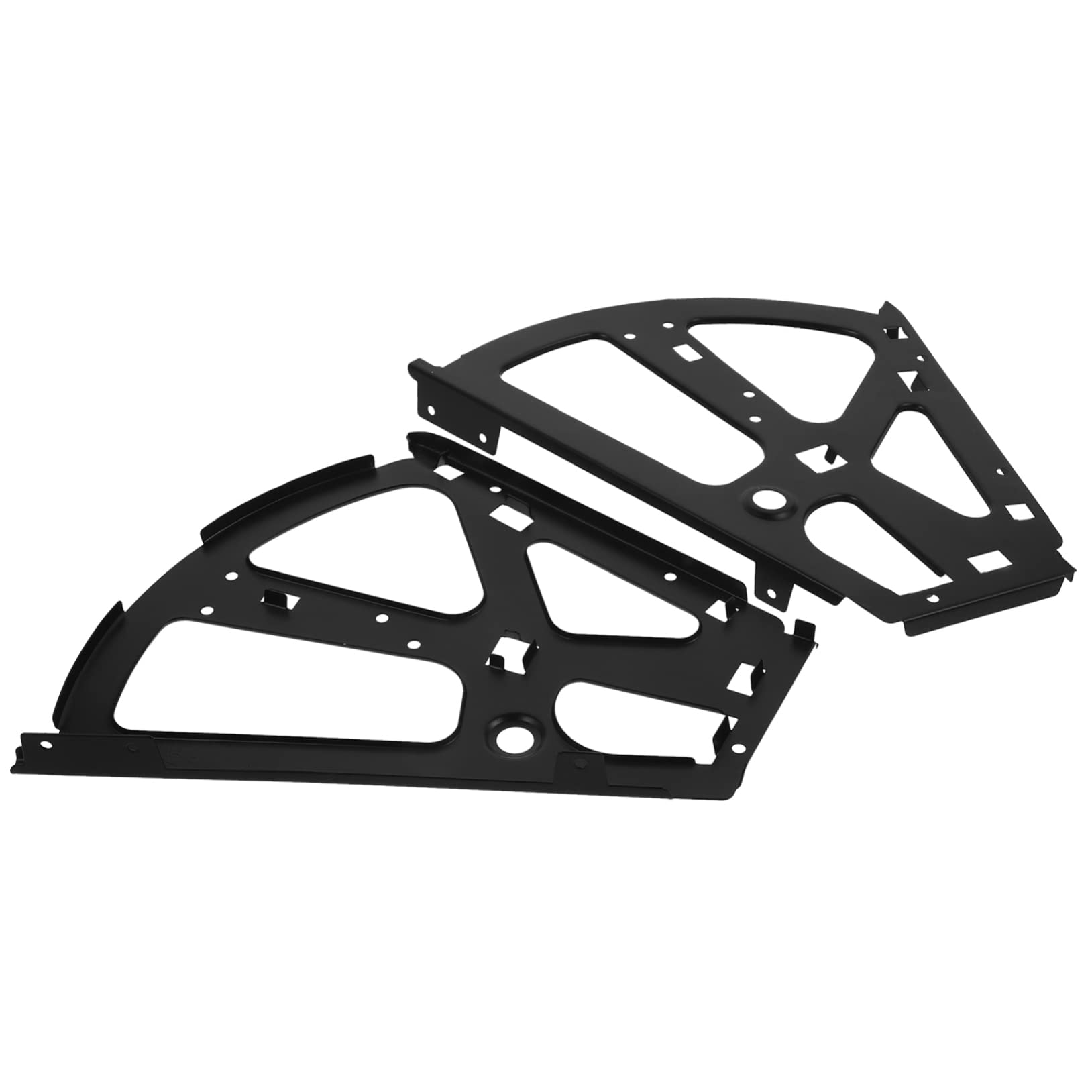 Bisagra metálica para zapatero de doble capa en acero negro ABOOFAN