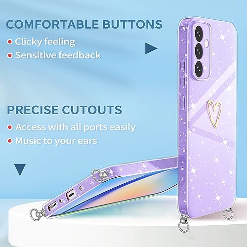 Yichxu Cover con Cordino per Samsung Galaxy A34