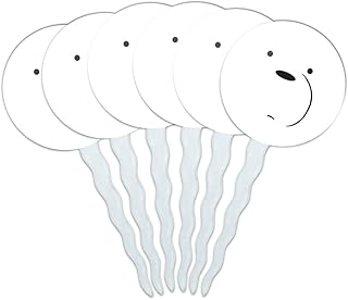 GRAPHICS & MORE We Bare Bears Ice Bear Cupcake Picks Toppers Decoration Set of 6