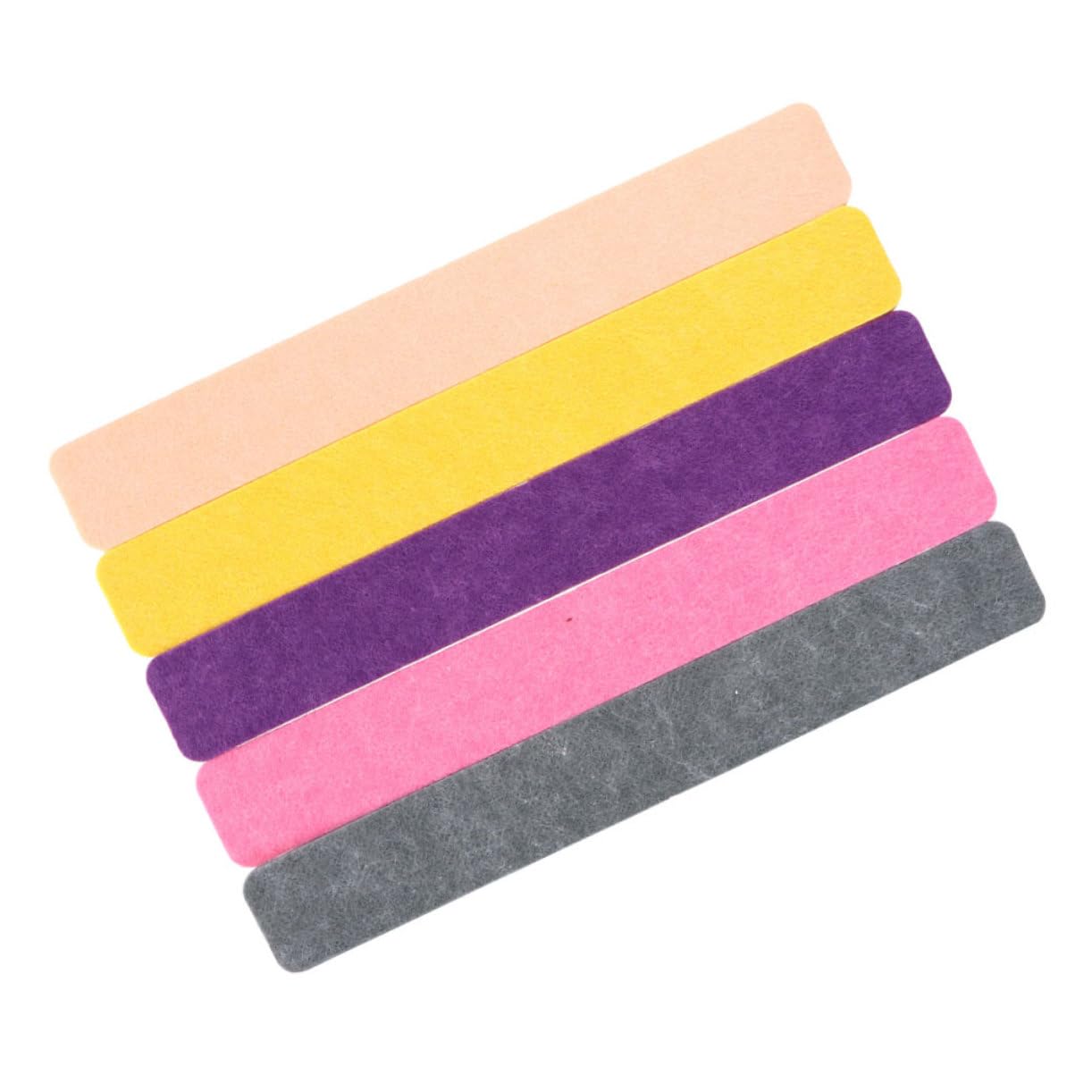 Veemoon 5pcs Felt Notice Board Strips for Wall Adhesive Memo Display Board for Office Classroom and Home Versatile Felt Pin for Photos and Notes Mixed Colors