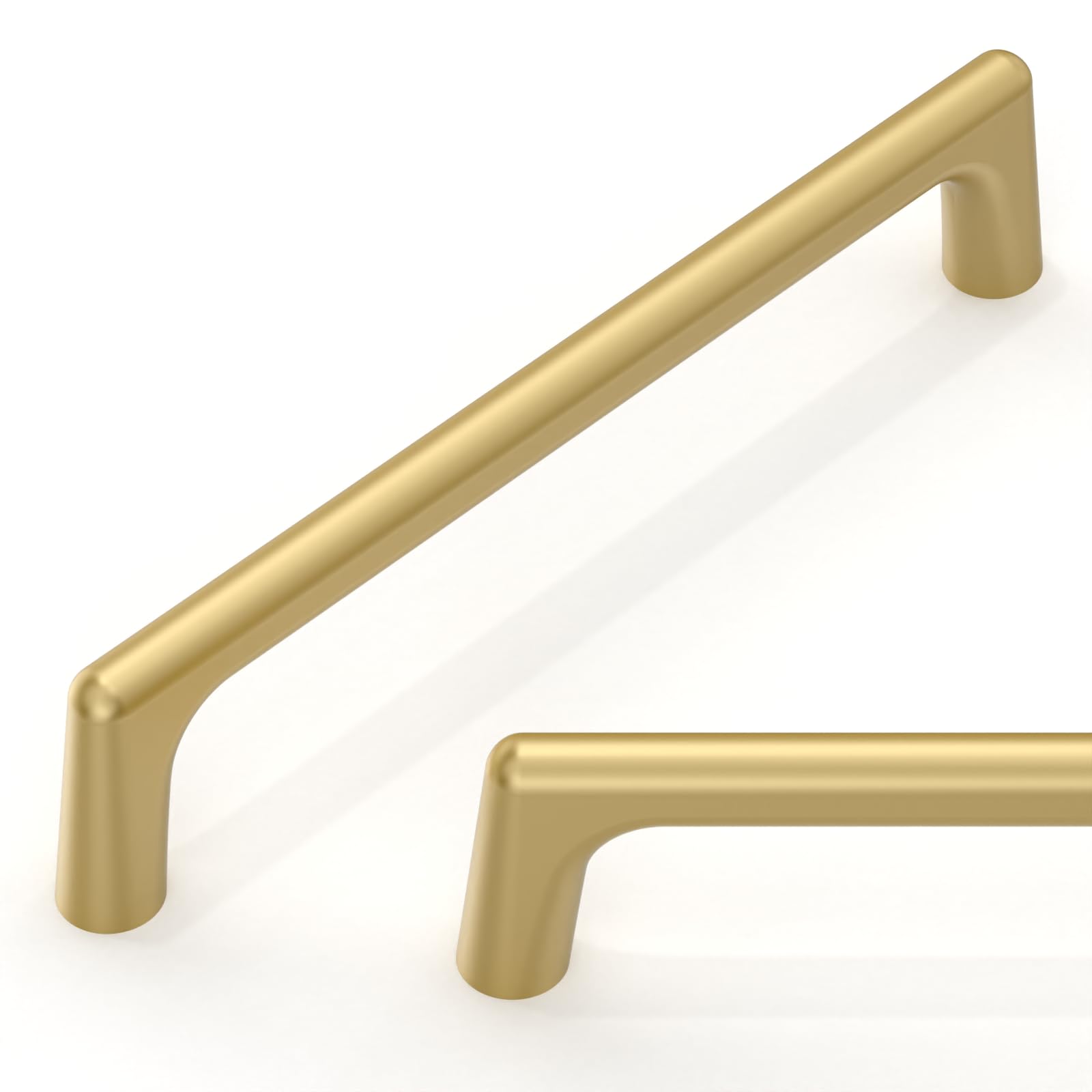 Talentedeco 10 Pack Brushed Gold Cabinet Pulls 5 Inch(128mm) Kitchen Cupboard Handles Cabinet Hardware for Drawer Pulls