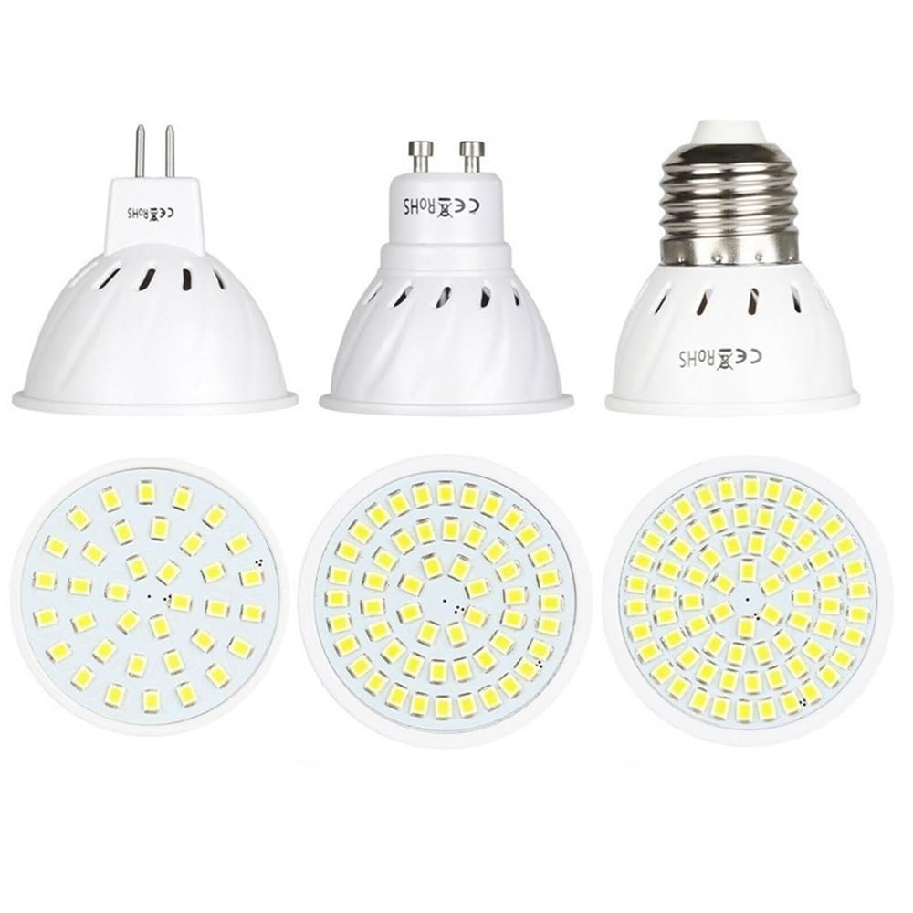 Żarówki do domu, 10 sztuk, żarówka LED AC110V GU10 / E27 36/54/72 LED reflektor LED MR16 12V-24V lampa jasna