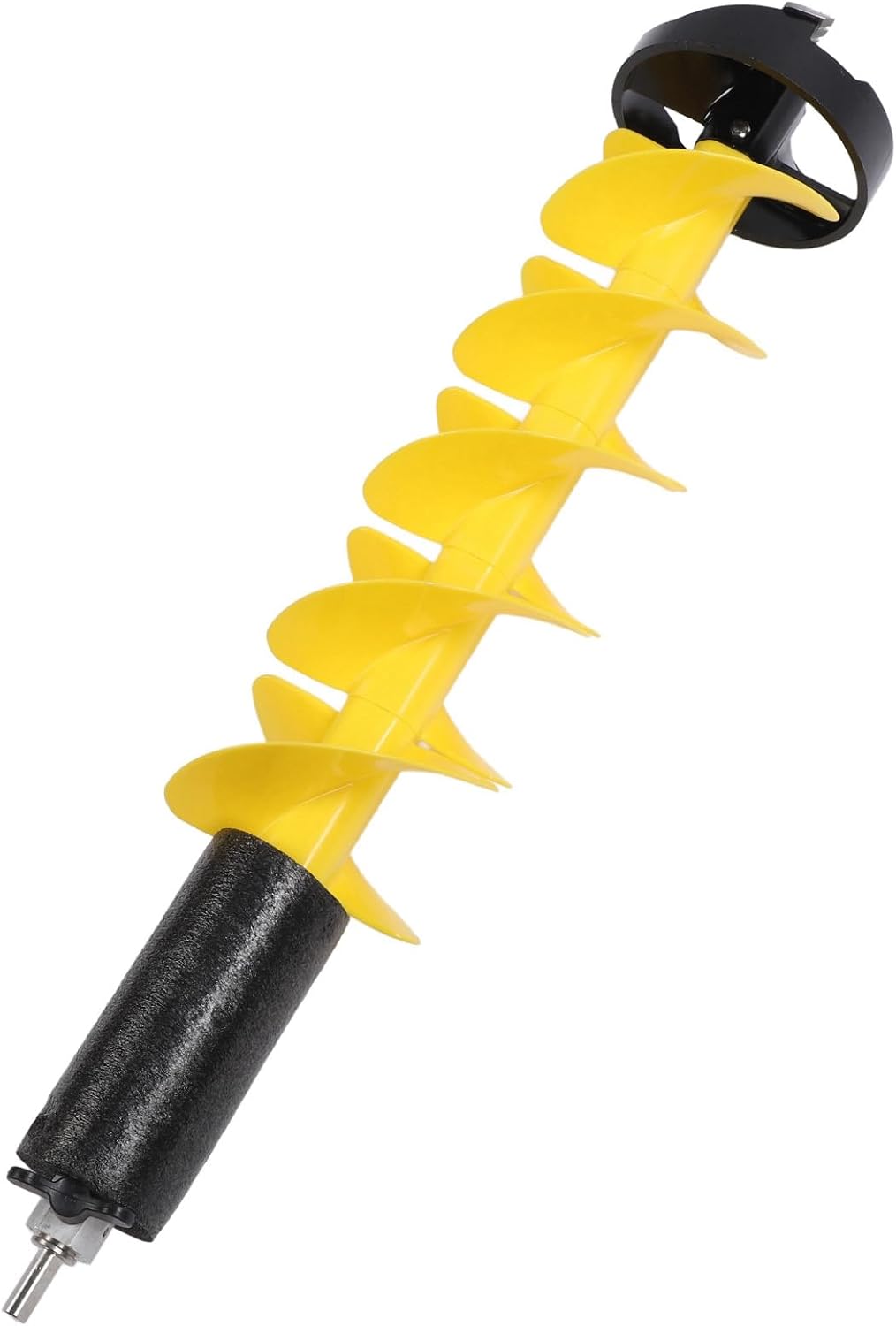 Focket Ice Augers for Ice Fishing, 6in Diameter Carbide Vane/Wing Electric Auger, Cordless Drill Auger Bit with Floating Safety Device for Deep Water Thick