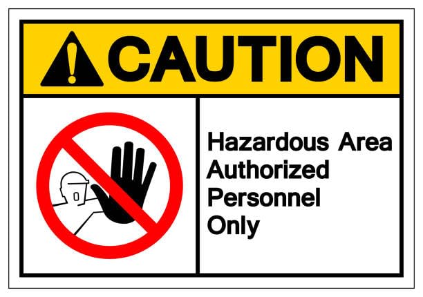 CAUTION HAZARDOUS AREA AUTHORIZED PERSONNEL ONLY SIGN | Waterproof Sticker (B0CMGYLHGV) Amazon Price History, Amazon Price Tracker