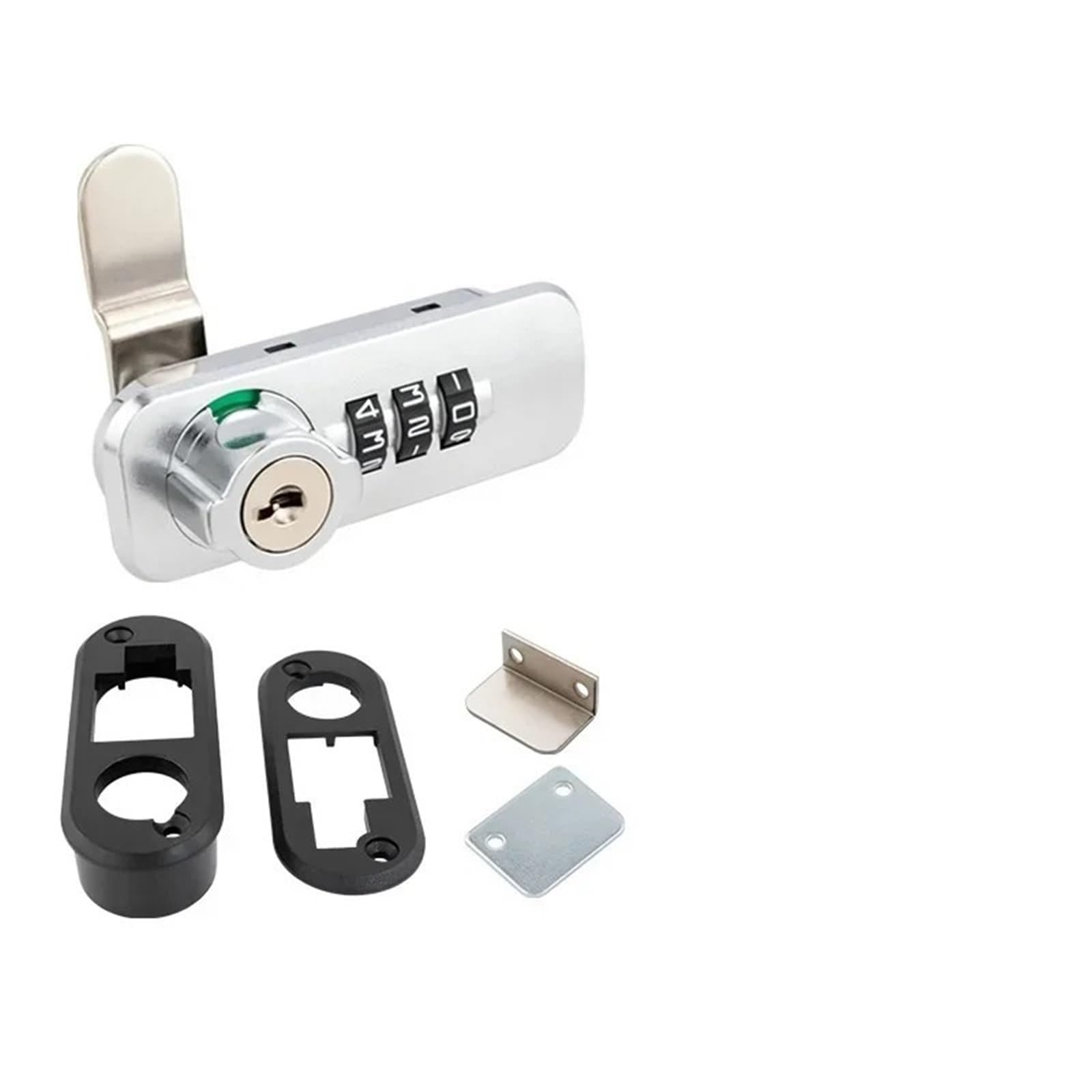 Kdhcvkz C Zin Alloy Password Lock Anti-Theft Furniture Ombination Security 3 Digital Ode Drawer Abinet Mailbox(C)