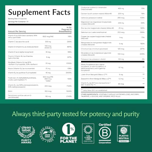 Image of Needed. Prenatal Multi Pro, Multivitamin with Choline Capsules for Prenatal | Pregnancy, Breastfeeding, Postpartum, Expertly-Formulated & Third-Party Tested, 30-Day Supply