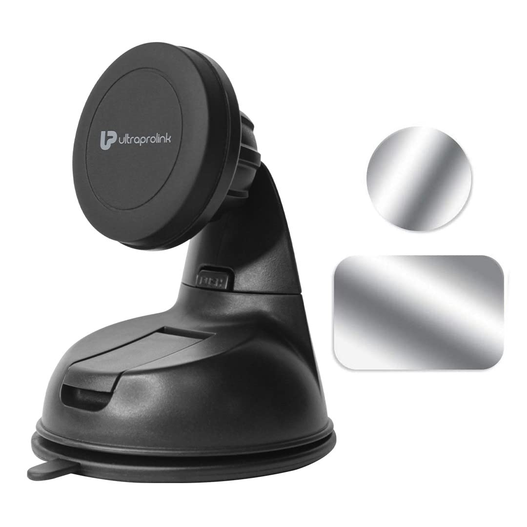 ULTRAPROLINK Magneto Compact Magnetic Mount for Dashboard & Windscreen | Black | Portable Holder | 360 Degree Rotatable Smartphone Holder with Tilt Adjust | Gel Based Suction Cup | UM1100 (B0BHSXBKDB) Amazon Price History, Amazon Price Tracker