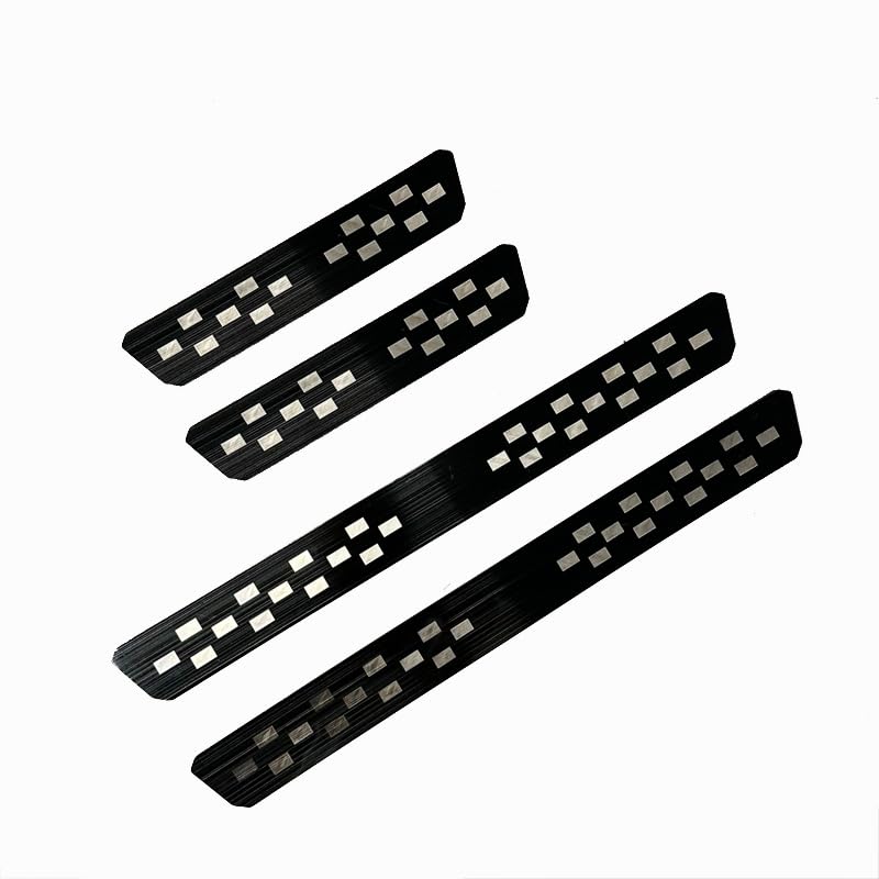 Protections De Seuil De Porte Automobiles en Acier Inoxydable pour X2 U10 2024,Seuils De Porte Voiture Inoxydable Protection Rayure Plaque,Black