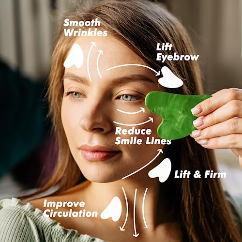 Albatross Health Ice Roller & Gua Sha Set, Skin Care For Face Wrinkles And Puffiness, Self Facial Massage Tools #TOP3