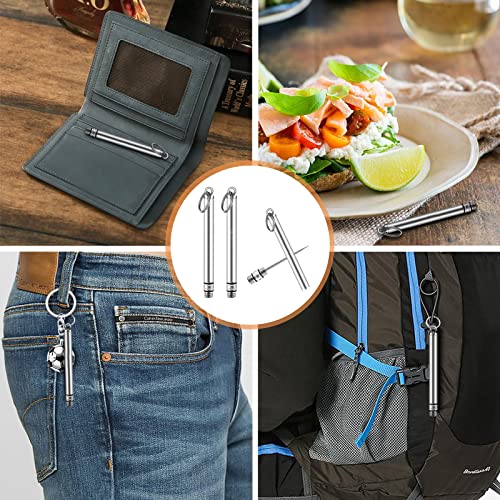 portable mini titanium toothpicks holder 2 pieces stainless steel metal toothpicks reusable toothpick for home outdoor