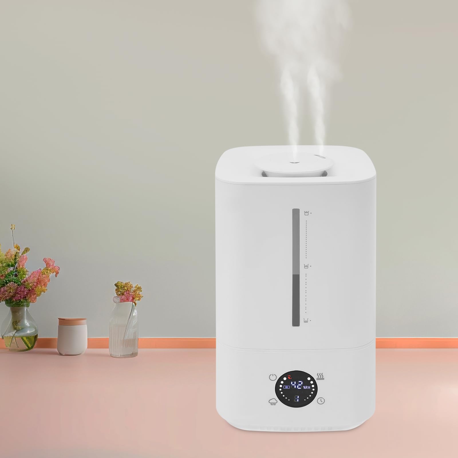 Umidificatore a ultrasuoni con nebbia calda e fredda, per ambienti abitativi