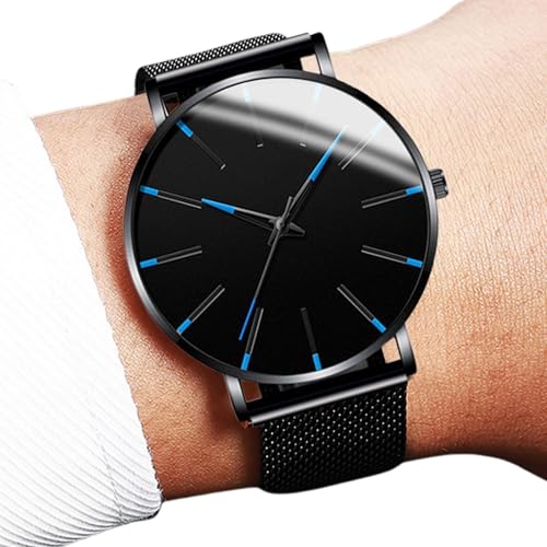 Rebornsun メンズ腕時計、メンズドレスウォッチ - メンズクラシックウォッチ - 高級メンズファッション時計、男性の父のためのバンド付きファッショナブルなメンズカジュアル時計