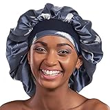 Satin Bonnet Sleep Cap Silk Hair Wrap for Sleeping Curly Hair